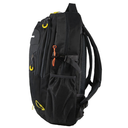 Pierre Cardin Mens Nylon Adventure Travel & Sport Large Backpack Bag in Grey/Black V563-PC3852-GREY