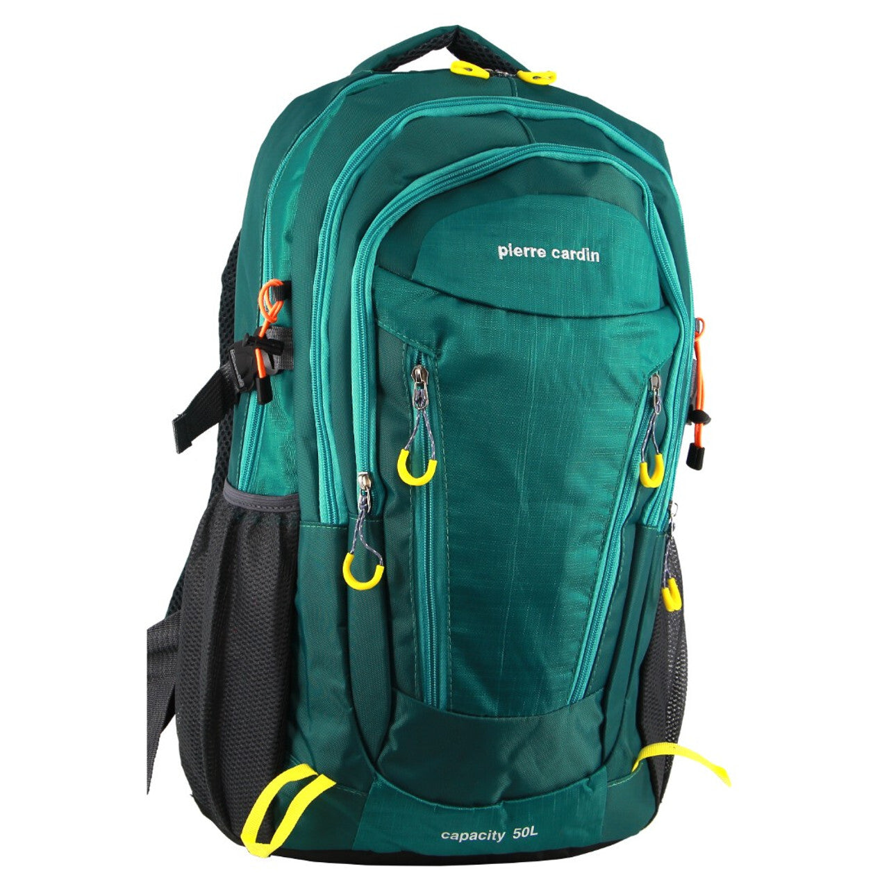 Pierre Cardin Mens Backpack Bag RFID Pocket Nylon Travel Sport Large - Green V563-PC3852-GRN