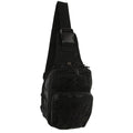 Pierre Cardin Cross Body Tactical Sling Bag Rucksack Army Style in Black V563-PC3857-BLACK