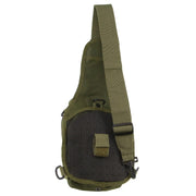 Pierre Cardin Cross Body Tactical Sling Bag Rucksack Army Style in Green V563-PC3857-GREEN