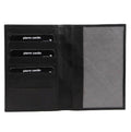 Pierre Cardin Leather Passport Holder Cover Travel Wallet w/ RFID Protection - Black V563-PC3907-BLACK