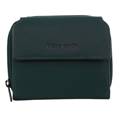 Pierre Cardin Leather Ladies Tri-Fold Tab Zip-Around Wallet - Zirkon V563-PC3908-ZIRKON