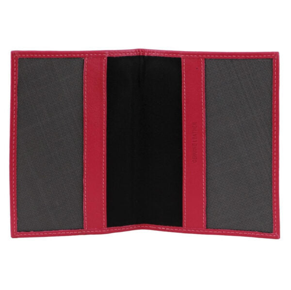 Pierre Cardin Slim Leather Passport Travel Wallet Holder RFID Case Cover - Fuschia V563-PC3909-FUSCHIA