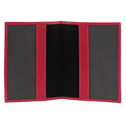 Pierre Cardin Slim Leather Passport Travel Wallet Holder RFID Case Cover - Fuschia V563-PC3909-FUSCHIA