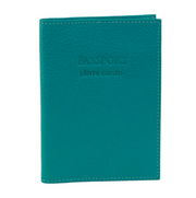 Pierre Cardin Slim Leather Passport Travel Wallet Holder RFID Case Cover - Turquoise V563-PC3909-TURQUOISE