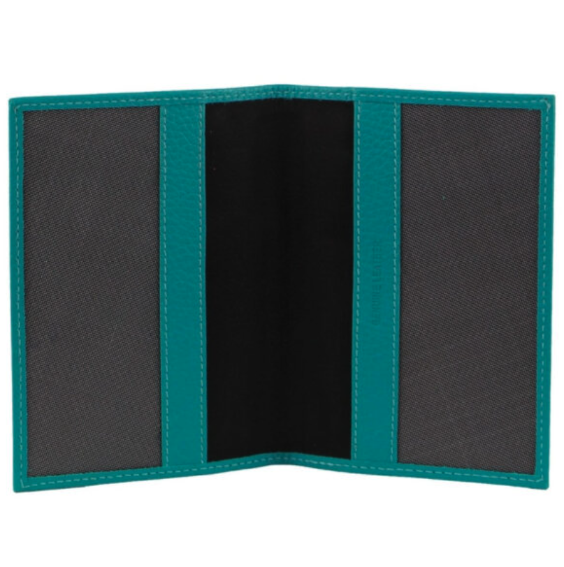 Pierre Cardin Slim Leather Passport Travel Wallet Holder RFID Case Cover - Turquoise V563-PC3909-TURQUOISE