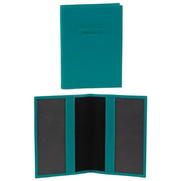 Pierre Cardin Slim Leather Passport Travel Wallet Holder RFID Case Cover - Turquoise V563-PC3909-TURQUOISE