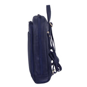 Pierre Cardin Rustic Womens Leather Backpack Bag Handbag Back Pack Travel - Navy V563-PC_3213-NAVY