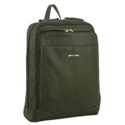 Pierre Cardin Rustic Womens Leather Backpack Bag Handbag Back Pack Travel - Olive V563-PC_3213-OLIVE