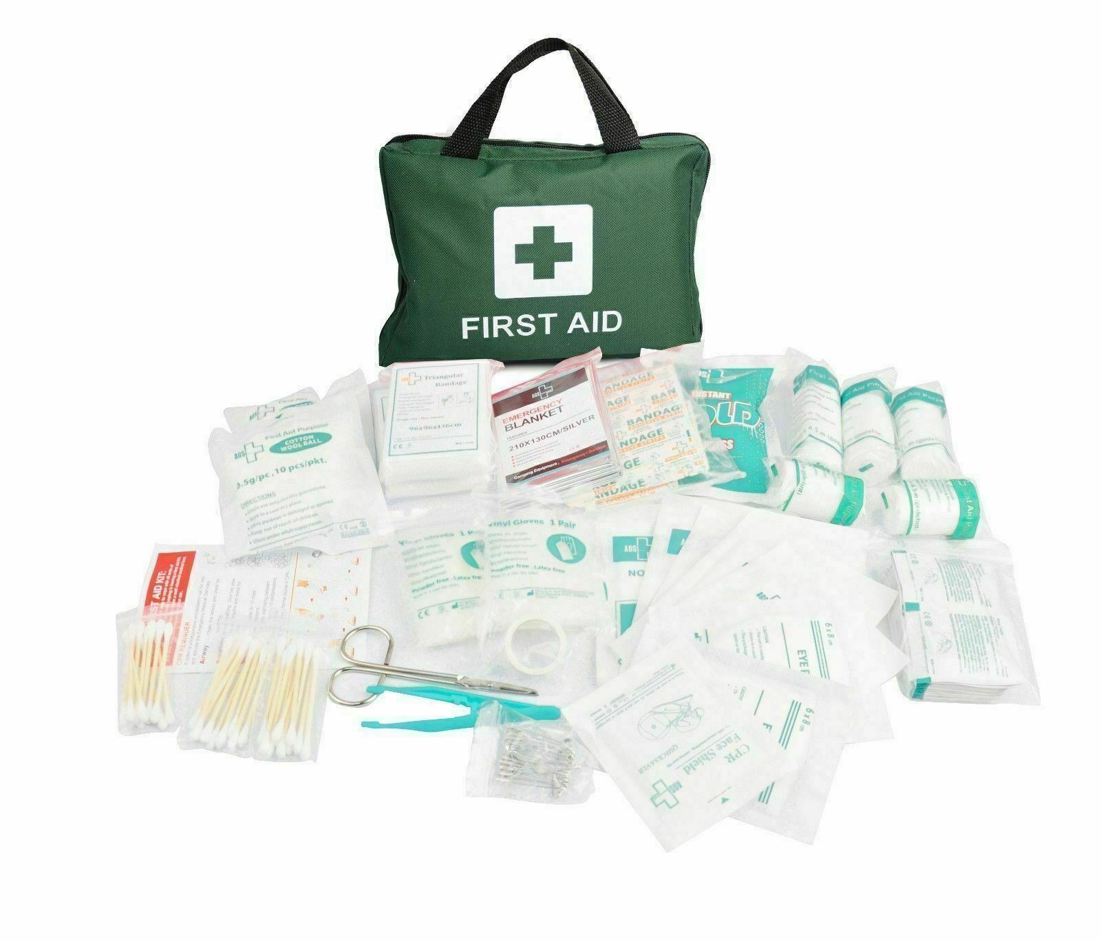 210 PCS Emergency First Aid Kit Medical Travel Set Workplace Family Safety AU V563-PE0056