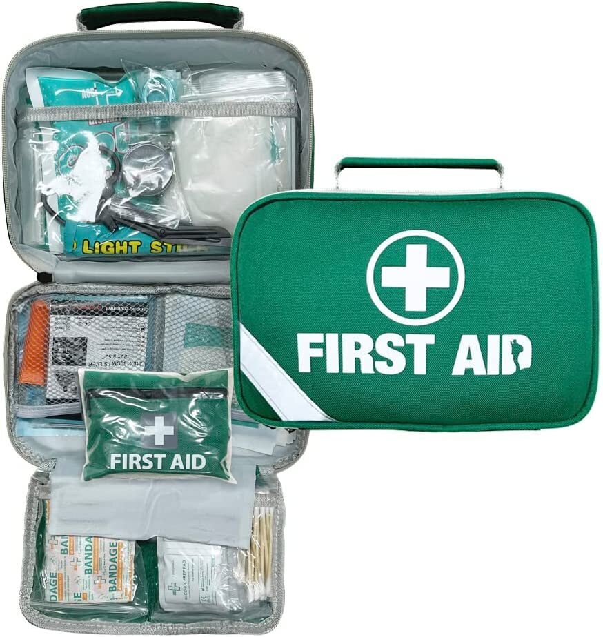6x 258pcs Premium First Aid Kit Medical Travel Set Emergency Family Safety V563-PE0257-6X