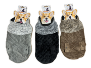 50cm Quilted Dog Jacket Coat Warm Winter Pet Clothes Vest Padded Windbreaker V563-PE093396-ASST