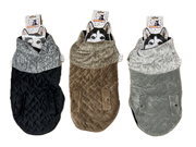 60cm Quilted Dog Jacket Coat Warm Winter Pet Clothes Vest Padded Windbreaker V563-PE093402-ASST