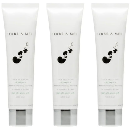 3x Terre A Mer Pure Hydration Amino Acid/Argan Oil Shampoo - 60ml Travel Size V563-PH_TRVL_SHAMPOO-3PCS