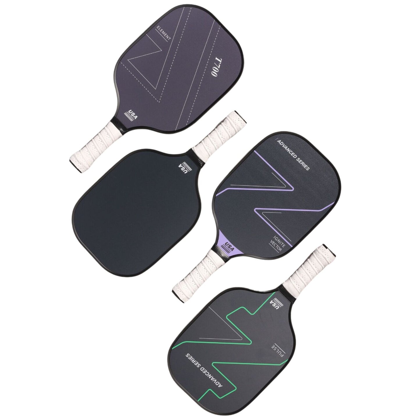 4x Graphite Carbon Fiber Pickleball Paddles Pickle Ball Racket Racquet Bulk V563-PICKLEBALL_4PACK