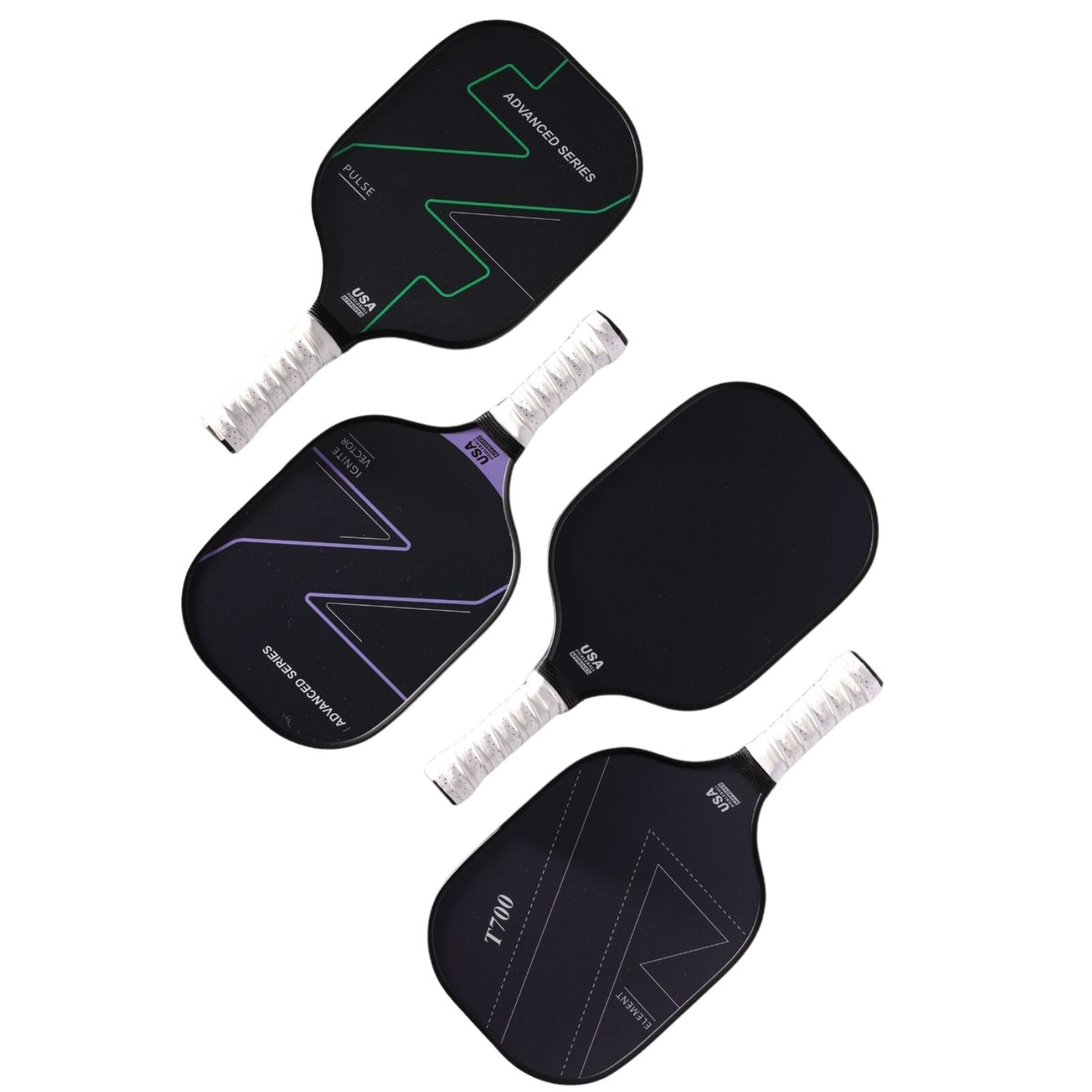 4x Graphite Carbon Fiber Pickleball Paddles Pickle Ball Racket Racquet Bulk V563-PICKLEBALL_4PACK