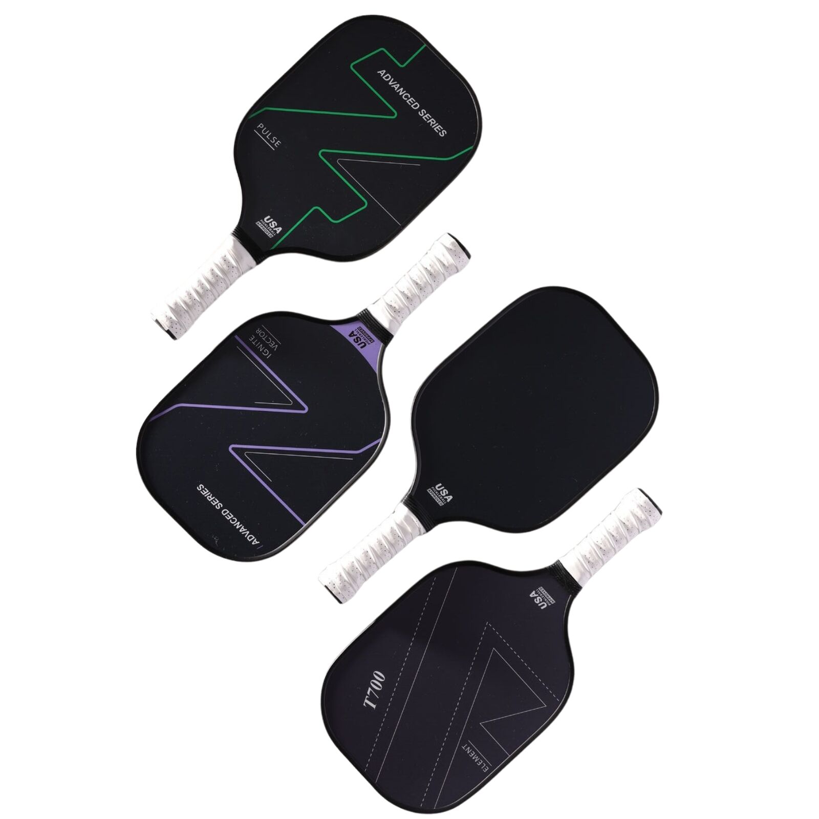 4x Graphite Carbon Fiber Pickleball Paddles Pickle Ball Racket Racquet Bulk V563-PICKLEBALL_4PACK