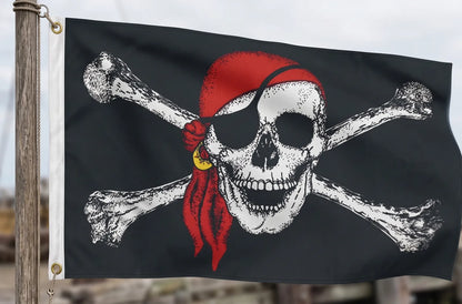 PIRATE FLAG Skull Party Pirates Skull & Crossbones Large 150 x 90 Jolly Roger V563-PIRATEFLAG