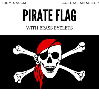 PIRATE FLAG Skull Party Pirates Skull & Crossbones Large 150 x 90 Jolly Roger V563-PIRATEFLAG