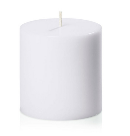 48x Premium Church Candle Pillar Candles White Unscented Lead Free 36Hrs - 7*7cm V563-PL235U-48PCS