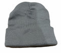 PLAIN BEANIE Unisex Mens Womens Winter Warm Hat Ski Cap Knit One Size - Grey V563-PLAINBEANIE-BGE