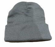 PLAIN BEANIE Unisex Mens Womens Winter Warm Hat Ski Cap Knit One Size - Grey V563-PLAINBEANIE-BGE