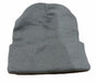 PLAIN BEANIE Unisex Mens Womens Winter Warm Hat Ski Cap Knit One Size - Grey V563-PLAINBEANIE-BGE
