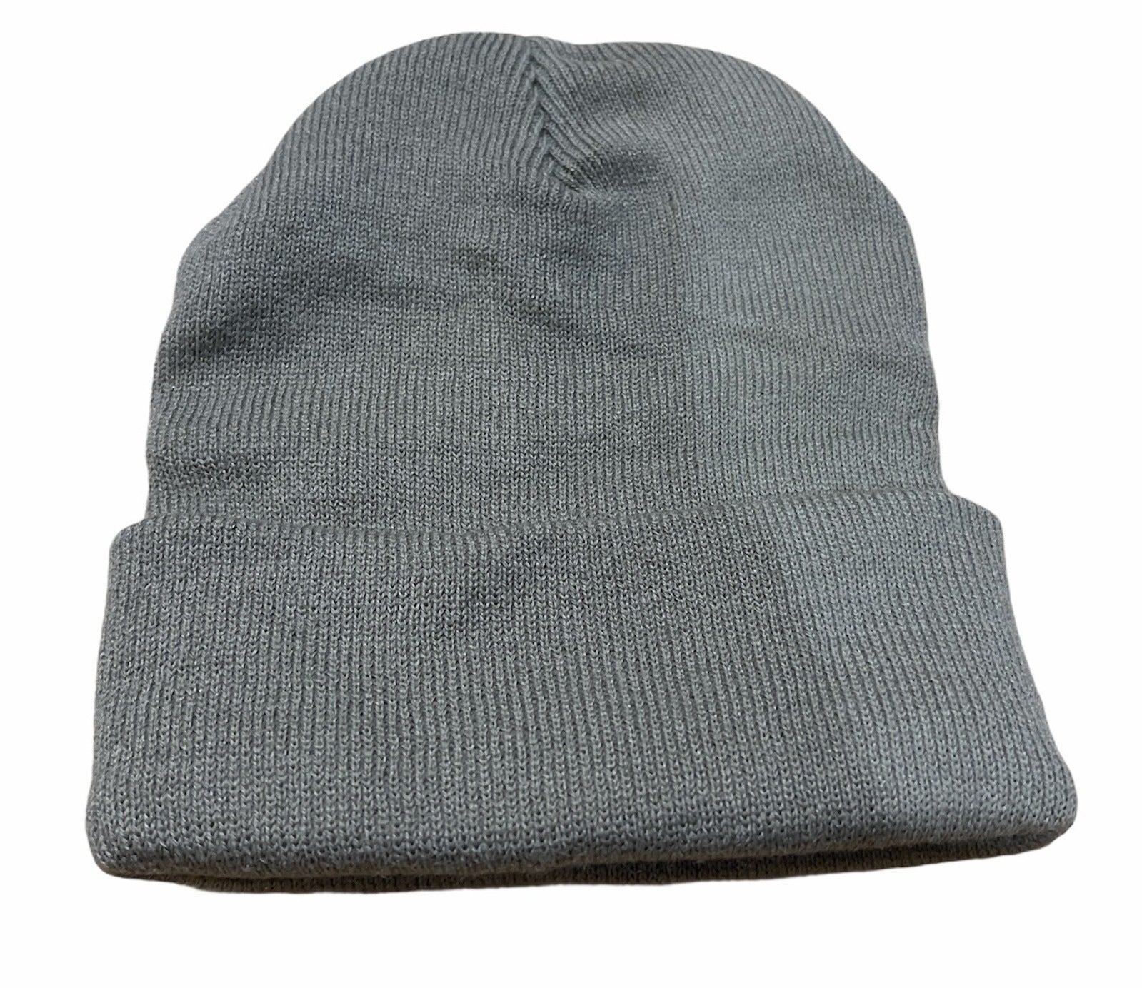 PLAIN BEANIE Unisex Mens Womens Winter Warm Hat Ski Cap Knit One Size - Grey V563-PLAINBEANIE-BGE