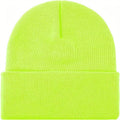 PLAIN BEANIE Unisex Mens Womens Winter Warm Hat Ski Cap Knit One Size - Fluro Yellow V563-PLAINBEANIE-FLUROYLW