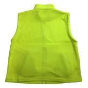 PLAIN HI VIS Polar Fleece Vest Full Zip Safety Workwear High Visibility Fleecy - Fluro Yellow - XL V563-PLAINHIVIS-FLUROYELLOW-XL