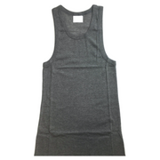 Mens PLAIN SINGLET 100% Cotton Blank Slim Tank Top Gym Basic Casual S-3XL - Grey - S V563-PLAINSINGLET-GRY-S