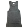 Mens PLAIN SINGLET 100% Cotton Blank Slim Tank Top Gym Basic Casual S-3XL - Grey - XXL V563-PLAINSINGLET-GRY-XXL