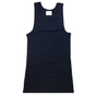 Mens PLAIN SINGLET 100% Cotton Blank Slim Tank Top Gym Basic Casual S-3XL - Navy - XXL V563-PLAINSINGLET-NVY-XXL