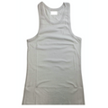 Mens PLAIN SINGLET 100% Cotton Blank Slim Tank Top Gym Basic Casual S-3XL - White - S V563-PLAINSINGLET-WHT-S