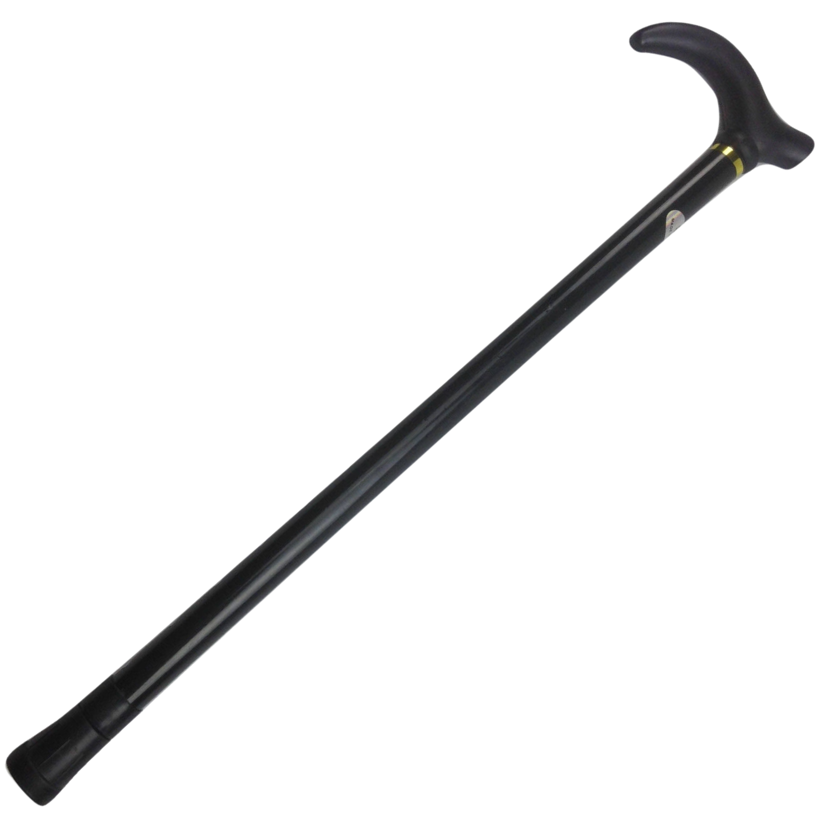 Metal WALKING STICK Travel Extendable Pole Compact Adjustable Lightweight - Black V563-PLAINWALKINGSTICK-BLACK