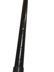 Metal WALKING STICK Travel Extendable Pole Compact Adjustable Lightweight - Black V563-PLAINWALKINGSTICK-BLACK