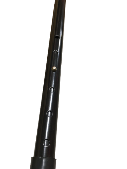 Metal WALKING STICK Travel Extendable Pole Compact Adjustable Lightweight - Black V563-PLAINWALKINGSTICK-BLACK