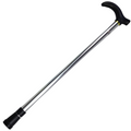 Metal WALKING STICK Travel Extendable Pole Compact Adjustable Lightweight - Silver V563-PLAINWALKINGSTICK-SILVER