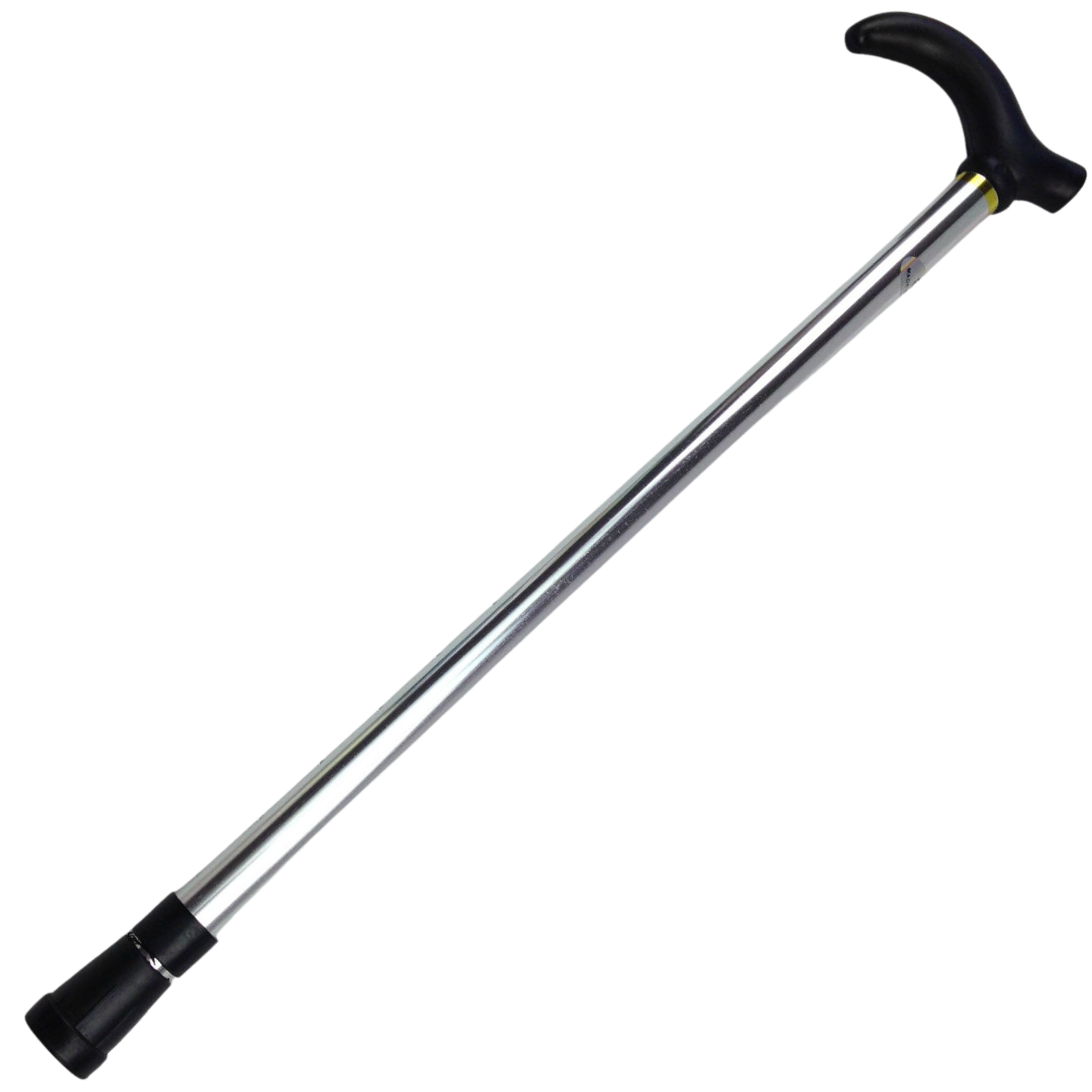 Metal WALKING STICK Travel Extendable Pole Compact Adjustable Lightweight - Silver V563-PLAINWALKINGSTICK-SILVER