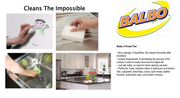 Pack of 2 BALBO Power Pad Cleaning Pad Eraser Magic Cleaning Tool Sponge V563-POP100126