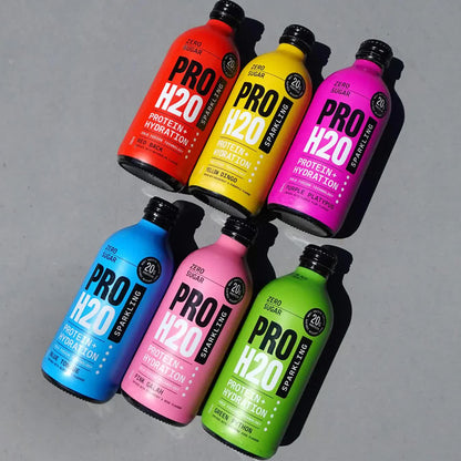 6x PRO H20 Sparkling 20g Protein Hydration Drink Zero Sugar Hydrate Mix Pack V563-PRO-6PACKMIX