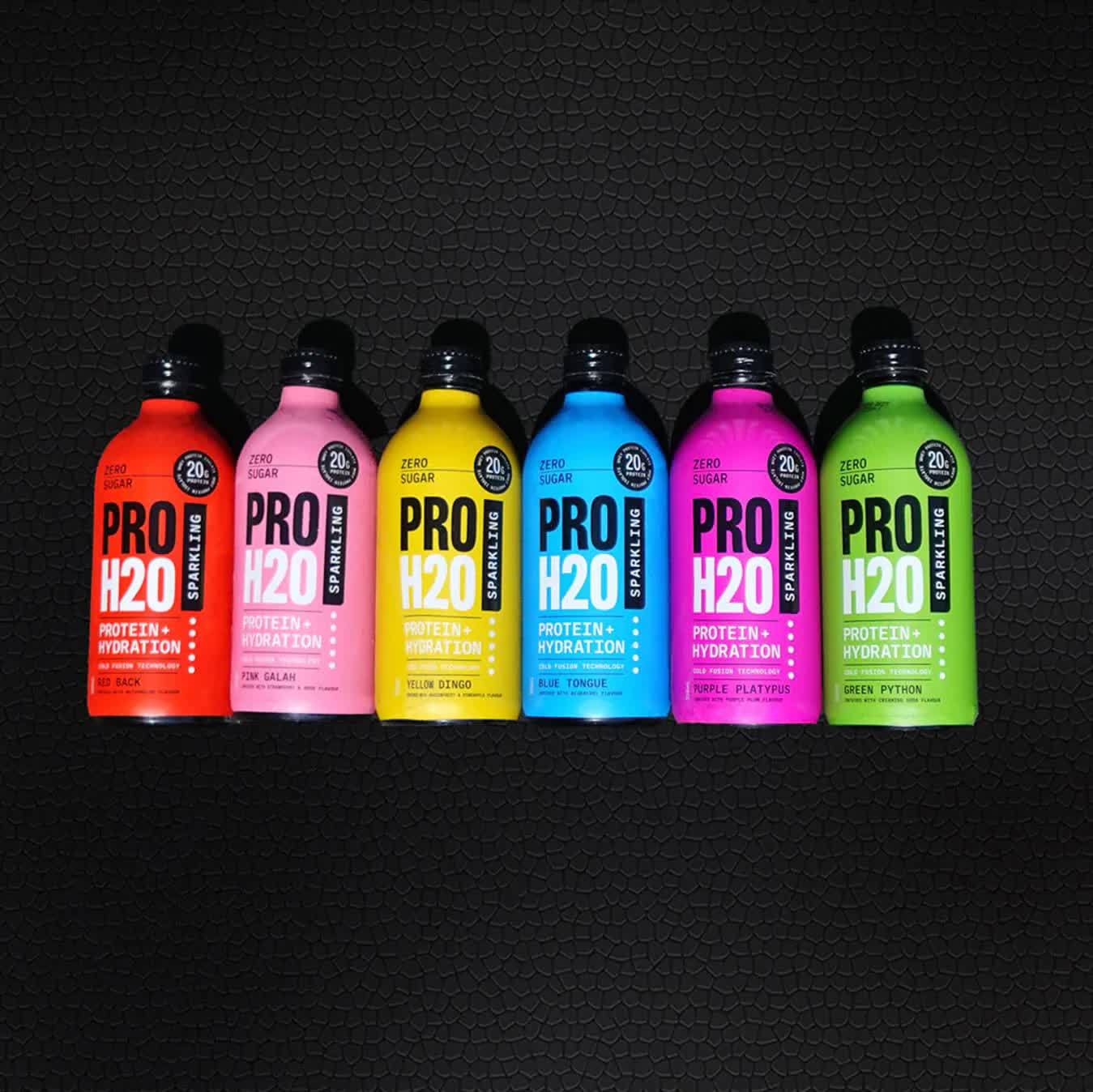 6x PRO H20 Sparkling 20g Protein Hydration Drink Zero Sugar Hydrate Mix Pack V563-PRO-6PACKMIX