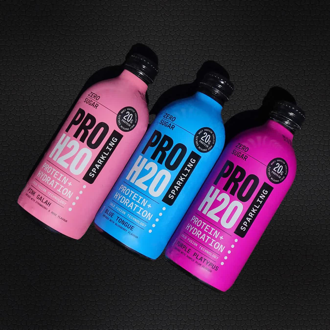 6x PRO H20 Sparkling 20g Protein Hydration Drink Zero Sugar Hydrate Mix Pack V563-PRO-6PACKMIX