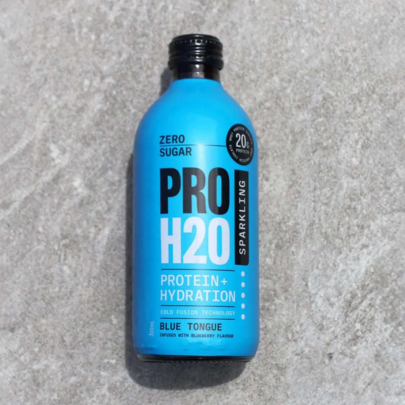 PRO H20 Sparkling 20g Protein Hydration Drink Zero Sugar Hydrate - Blue Tongue V563-PRO-BLUE