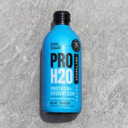 PRO H20 Sparkling 20g Protein Hydration Drink Zero Sugar Hydrate - Blue Tongue V563-PRO-BLUE