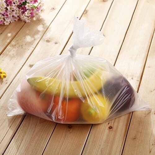 6 Produce Rolls Bags Heavy Duty Food Grade Freezer Supermarket Bag Gusset V563-PRODUCEBAGS-6ROLLS