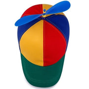 Propeller Helicopter Hat Clown Cap Jester Tweedledee Costume Windmill Snap V563-PROPELLERHAT