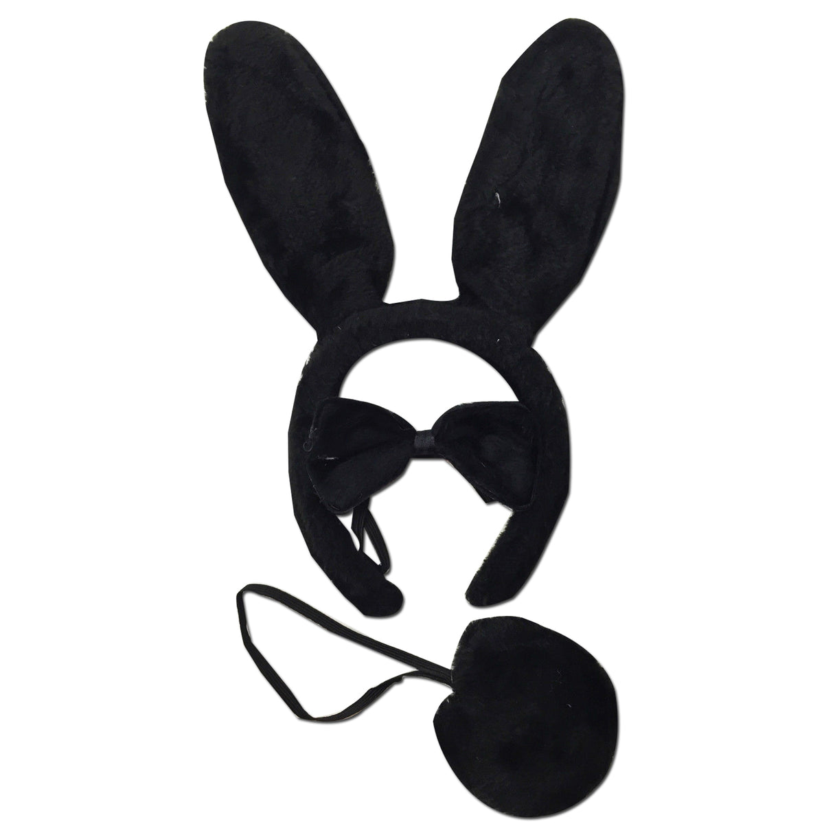 3 Piece Set Animal Costume Dress Up Party Bow Tie Tail Ears Book Week Cosplay V563-PRTYCOSTUME-RABBITBLK