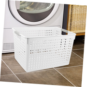 24x Premium Plastic Storage Basket Bulk w/ Grip Handles 27*18*14cm V563-PS2718-1BOX