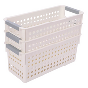 36x Premium Plastic Storage Basket Bulk w/ Grip Handles 29*13.5*12.5cm V563-PS2913-1BOX